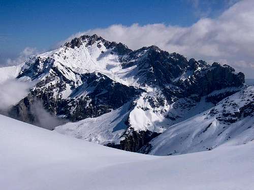 Monte Prena - W side in winter