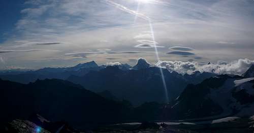 A last look towards the Walliser Alps...