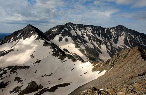 Gladstone Peak, Mount Wilson and El Diente Peak from Wilson Peak