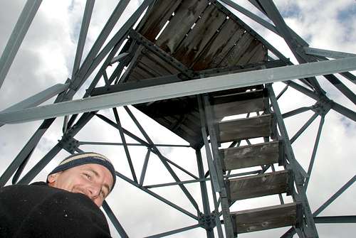 Climbing up the old tower