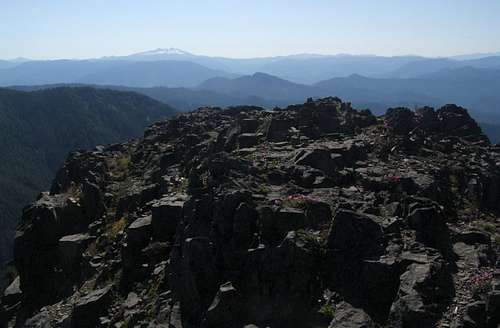 Summit area and Diamond Peak