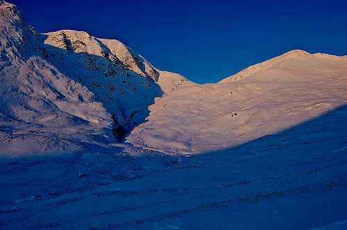 Mamore range - Am Bodach in winter