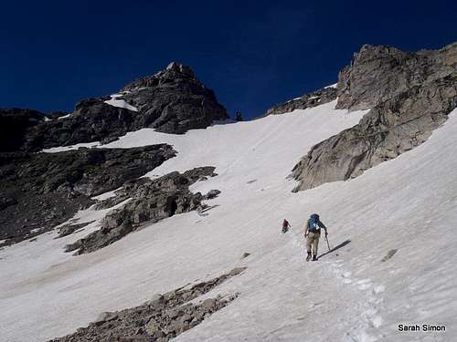 Angling toward the Navajo Snow Field