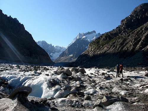 Hiking on Mer de Glace