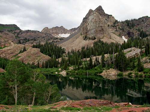 Lake Blanche on the way up