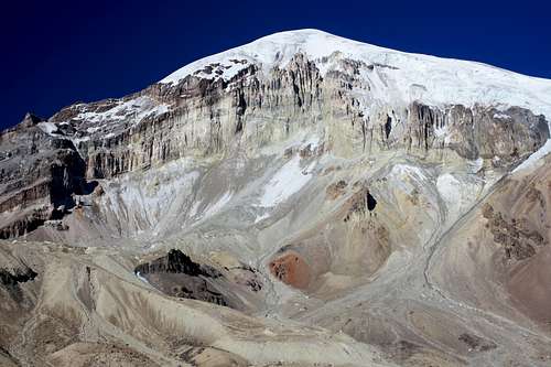 Sajama from base camp at 4,800m