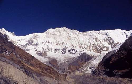 Annapurna I and Glacier from...
