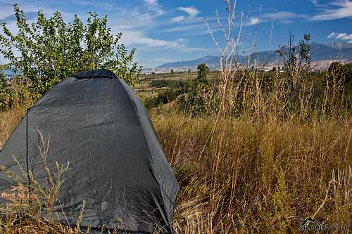 Our camp near Sandanski