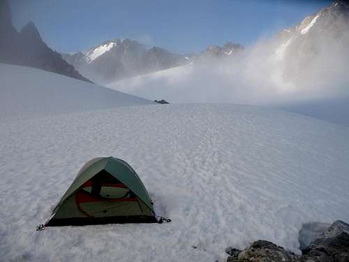 Camping on Mount Logan