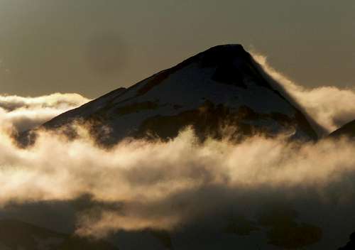 Primus Peak with Clouds