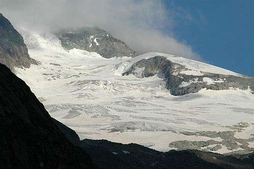 Glacier des Manzettes, Dent...