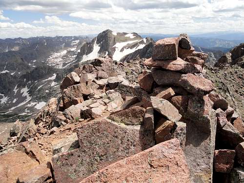 Eagles Nest summit cairn.