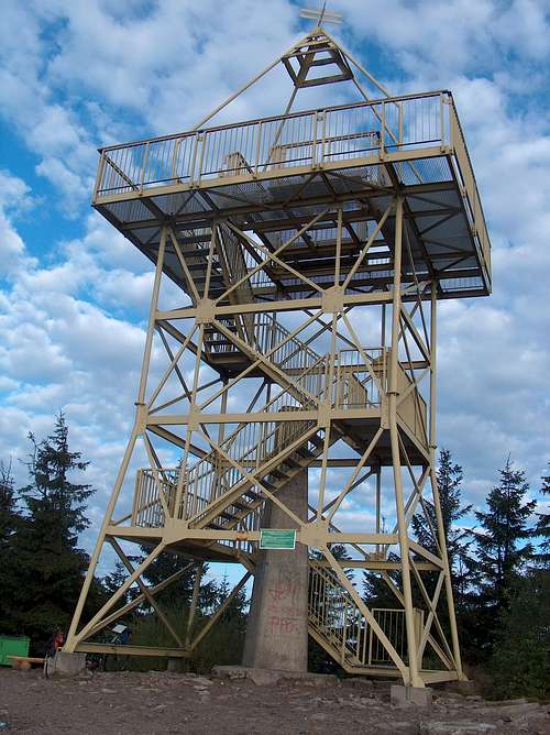Outlook tower on the top of Barania Góra