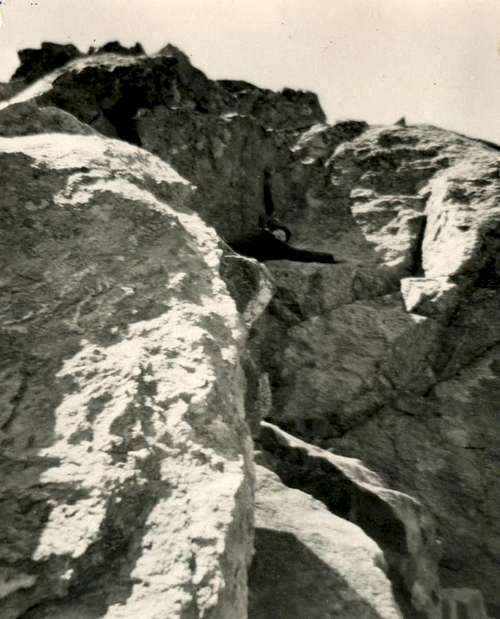 Direct and Hard Descent from Arpisson's Western Glacier to Sources of Mount Emilius July 1965