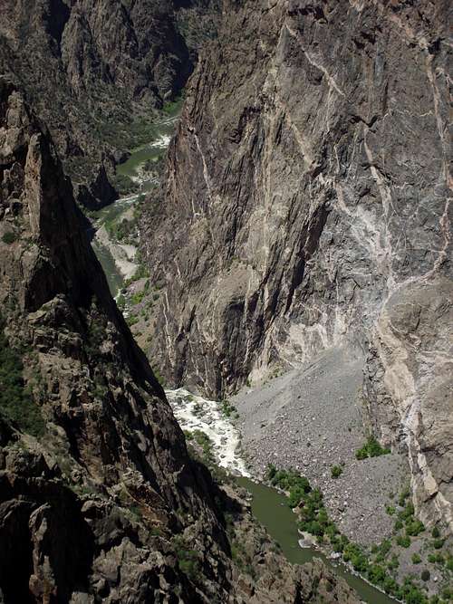 Straight Down to the Gunnison River