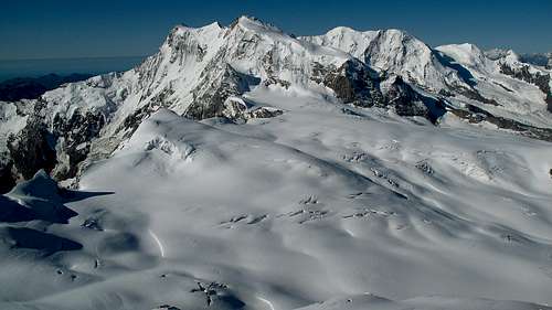 Monte Rosa seen from the top of Strahlhorn