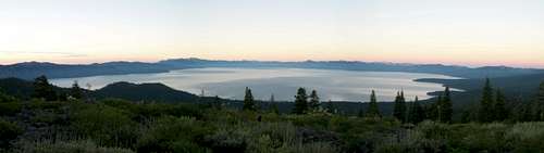 Lake Tahoe Sunrise Panorama