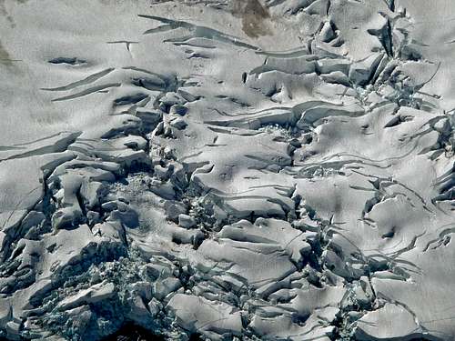 Crevasses on the Nooksack Glacier
