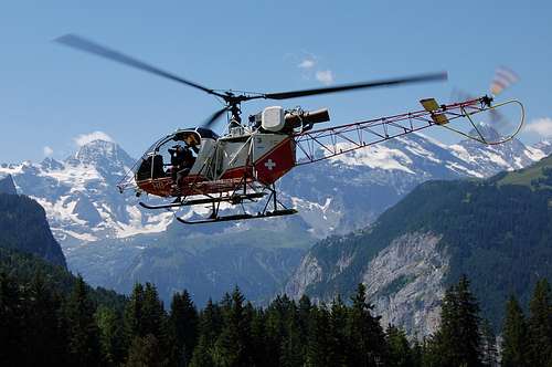 Swiss rescue helicopter