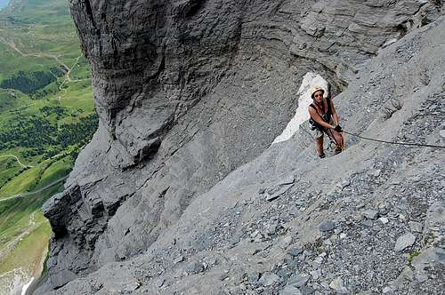 Eiger Rotstock ascent