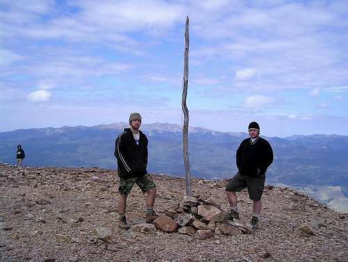 Kyle and I on Baldy. July 2003