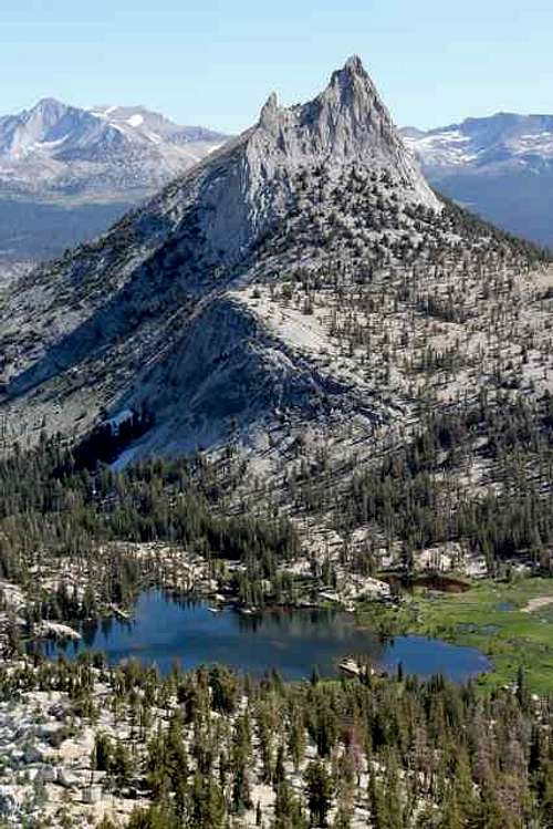 Cathedral Peak and Cathedral Lakes