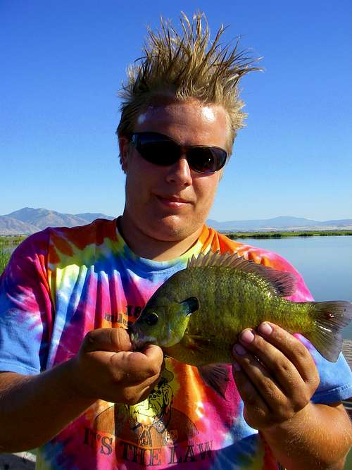 Troy and a Bluegill