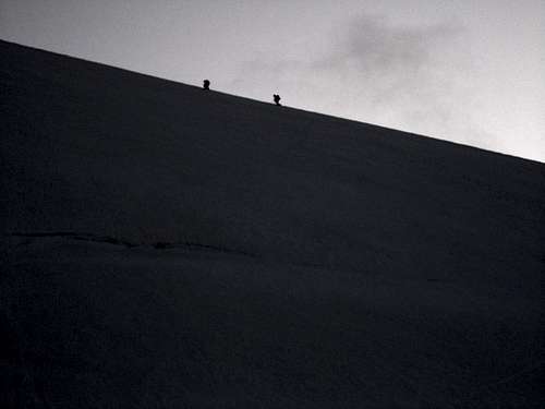 Climbers on the ridge