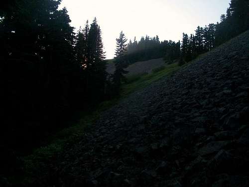 Nearing Bearscout Peak
