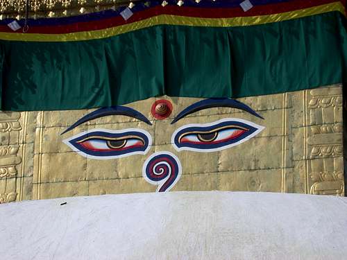 swayambhunath, eyes
