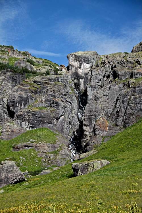 Waterfall in the Lower Ice Lake Basin