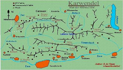 Karwendel, map
