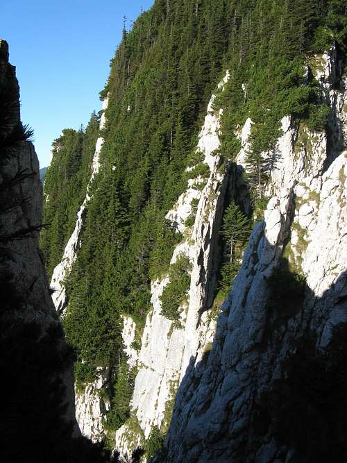 Steep gorge