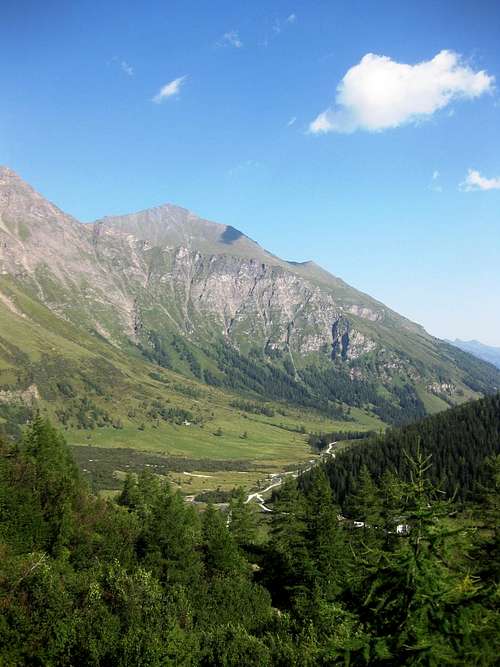 Looking down the Rauris valley