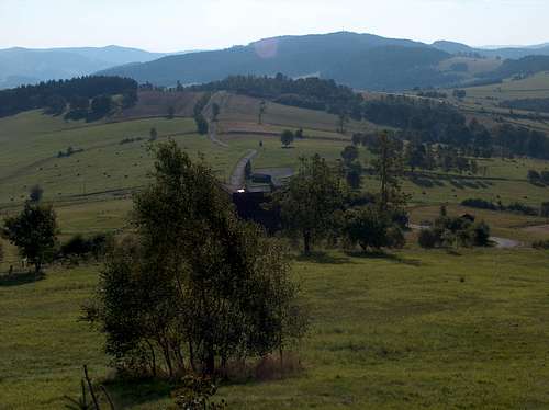 East view from Łysa Góra
