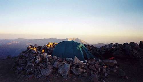Camping on the summit, Fourth...