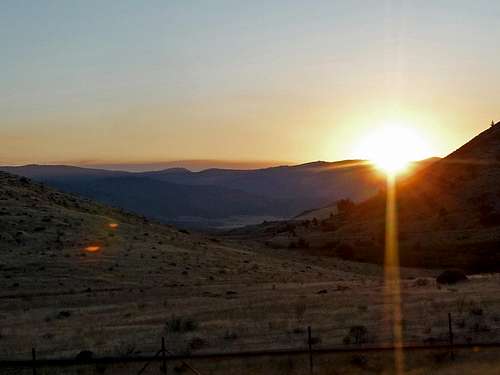 Sunset near Mount Shasta
