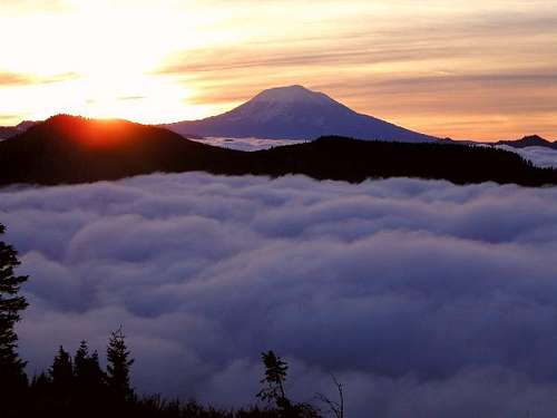 Sunrise over Mount Adams from...