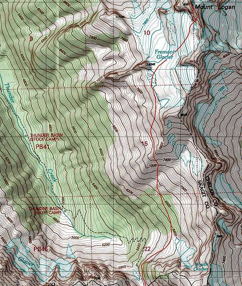 Mount Logan Topographic Map
