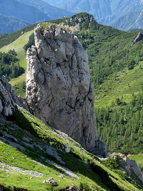 Limestone rock formation