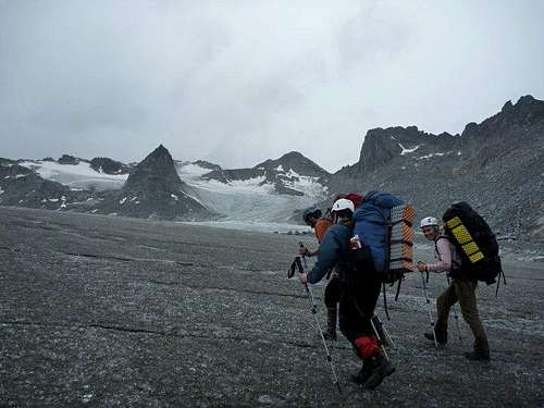 Crossing the Snowbird Glacier