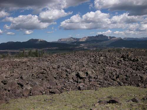 Boulder Field and the Absarokas