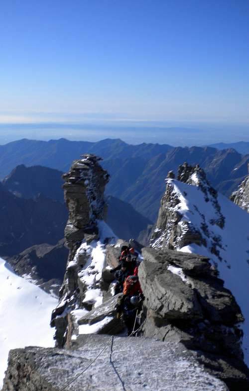 Gran Paradiso summit ridge