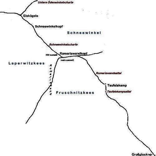 Romariswandkopf map