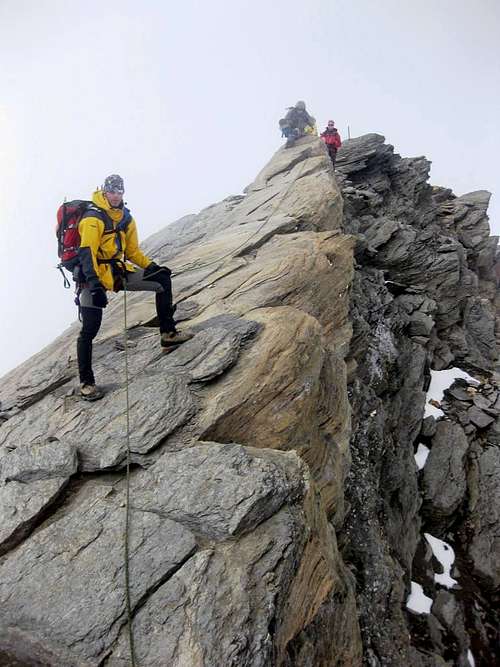 Romariswandköpfe NW ridge - descending from the NW summit