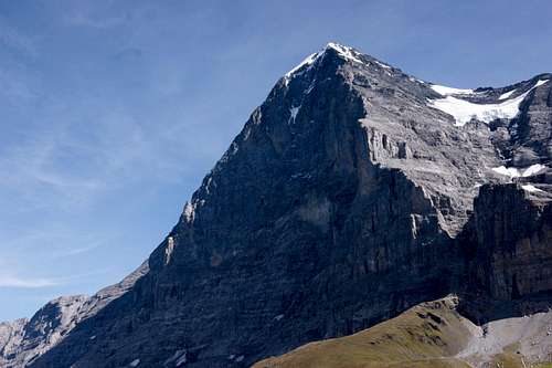 Classic view off the Eiger Northface