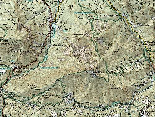 Ferlacher Horn / Grlovec map