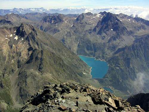 The lake of Barbellino.