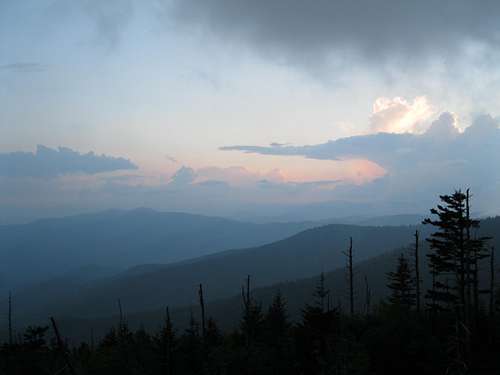 View from Clingmans Dome parking area
