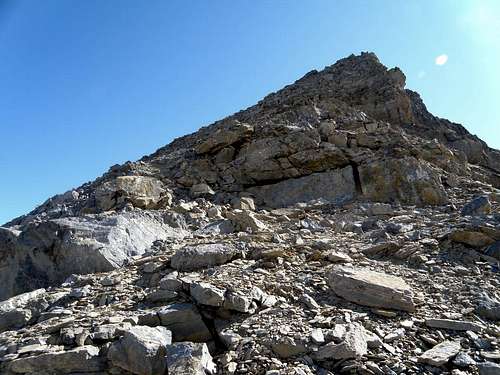 Summit ridge of Isolated Peak